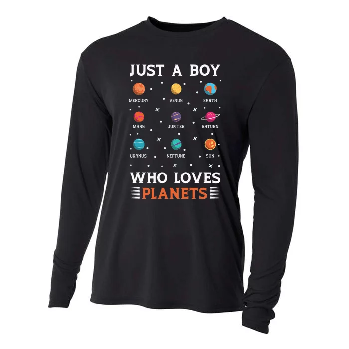 Space Design Just A Who Loves Planets Cooling Performance Long Sleeve Crew