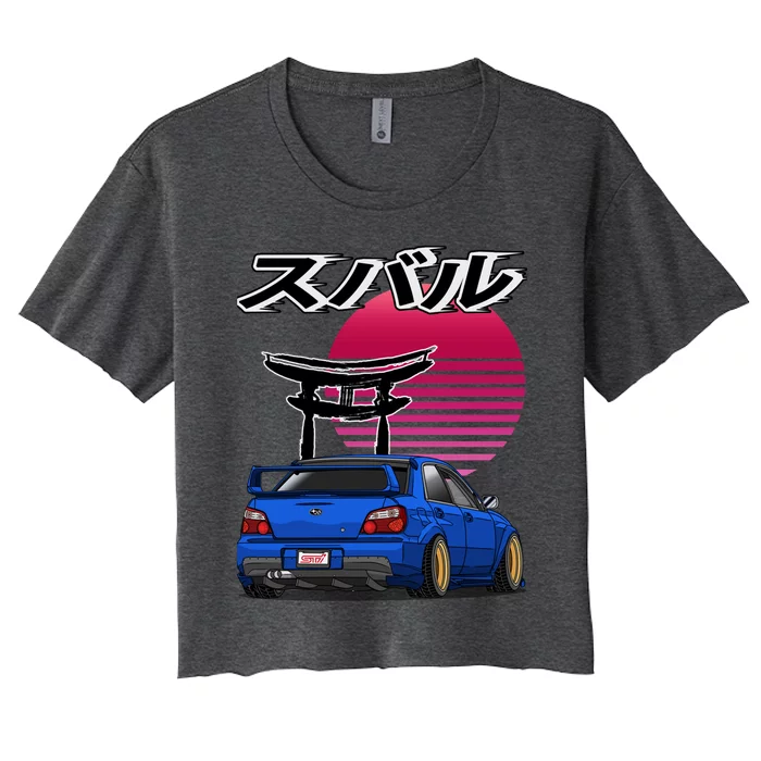 Subie Drift King Women's Crop Top Tee