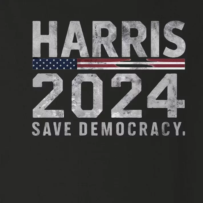 Save Democracy Kamala Harris For President 2024 Toddler Long Sleeve Shirt