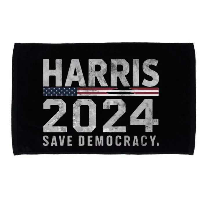 Save Democracy Kamala Harris For President 2024 Microfiber Hand Towel