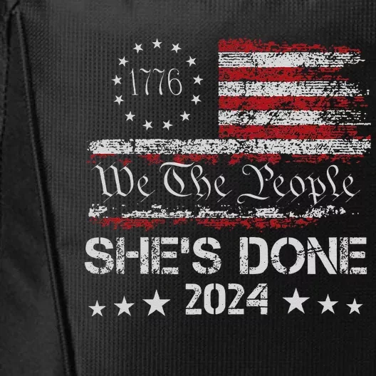 SheS Done Kamala Harris 79 Of Americans Trump President City Backpack