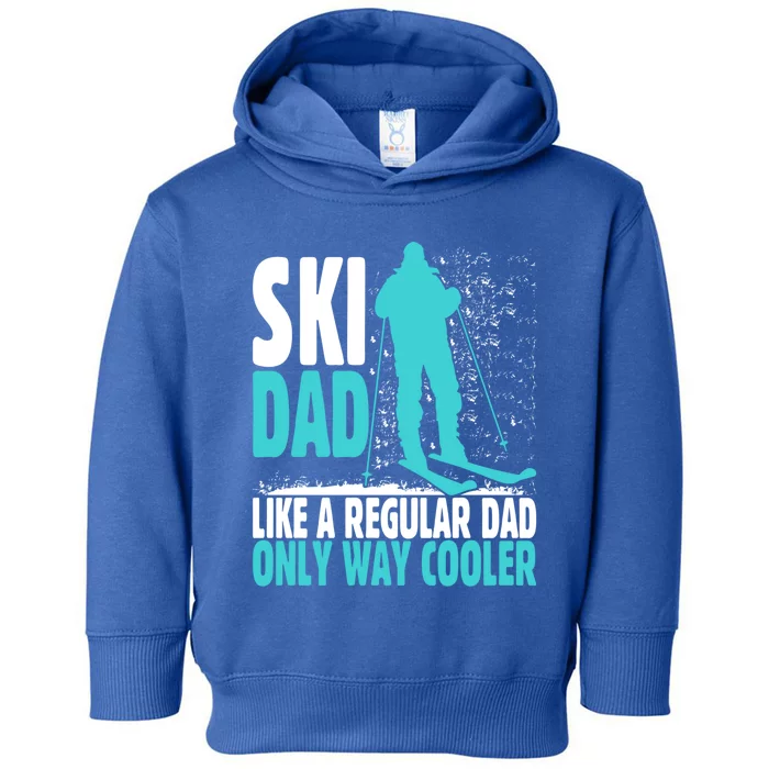 Ski Dad Like Regular Dad But Cooler Ski Cool Adventure Gift Funny Gift Toddler Hoodie