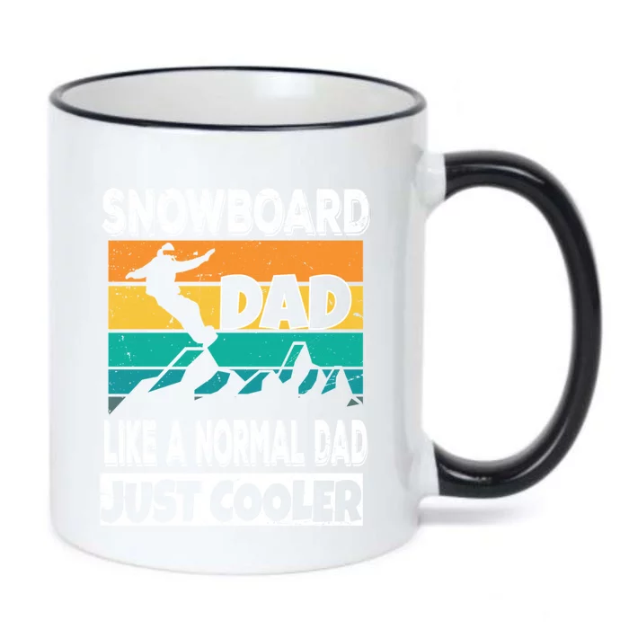 Snowboard Dad Like A Normal Dad Just Cooler Ski Snow Gift Black Color Changing Mug