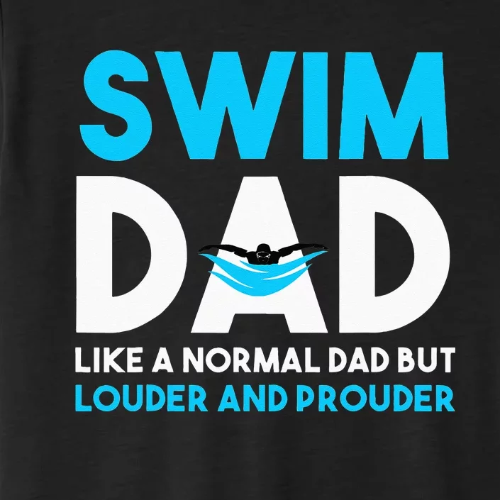 Swim Dad Like A Normal Dad But Cooler Swim Dad Definition ChromaSoft Performance T-Shirt