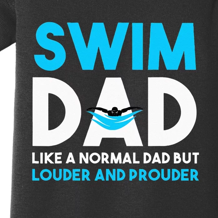 Swim Dad Like A Normal Dad But Cooler Swim Dad Definition Baby Bodysuit