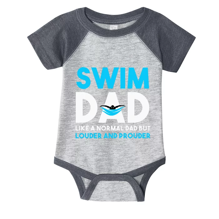 Swim Dad Like A Normal Dad But Cooler Swim Dad Definition Infant Baby Jersey Bodysuit