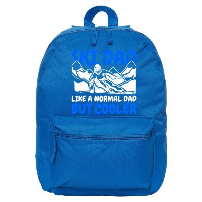 Ski Dad Like A Normal Dad But Cooler Gift 16 in Basic Backpack