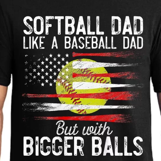 Softball Dad Like A Baseball Dad Definition Pajama Set