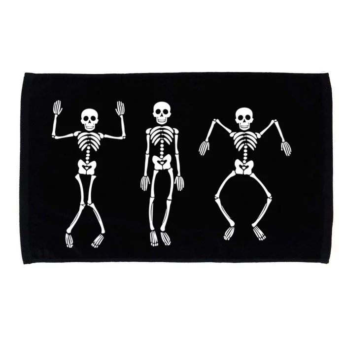 Skeleton Dancing Lazy Halloween Costume Funny Skull Bones Microfiber Hand Towel