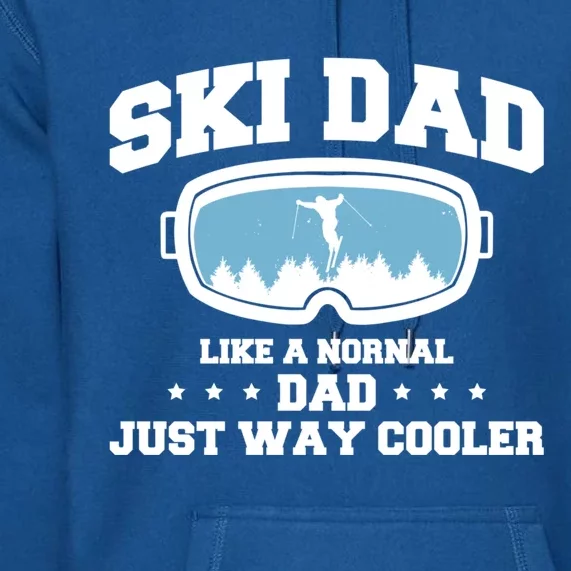 Ski Dad Like A Normal Dad Just Way Cooler Meaningful Gift Premium Hoodie