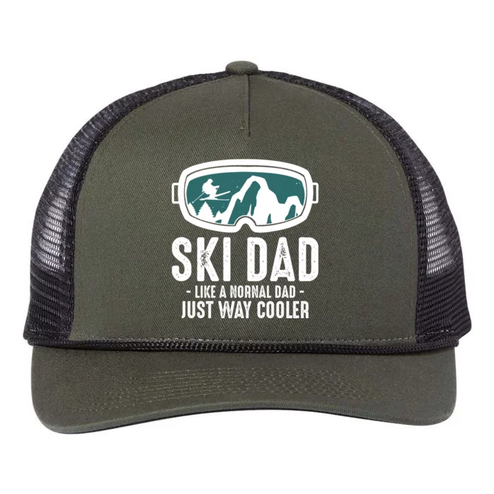 Ski Dad Like A Normal Dad Just Way Cooler Great Gift Retro Rope Trucker Hat Cap