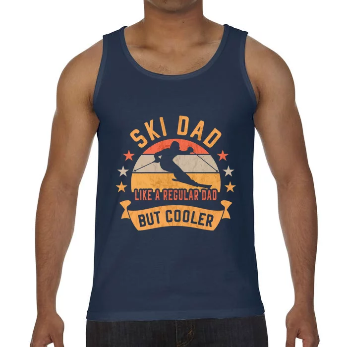 Ski Dad Like A Regular Dad But Cooler Funny Skiing Cute Gift Comfort Colors® Tank Top