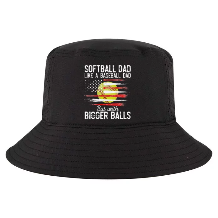 Softball Dad Like A Baseball Dad Definition Cool Comfort Performance Bucket Hat