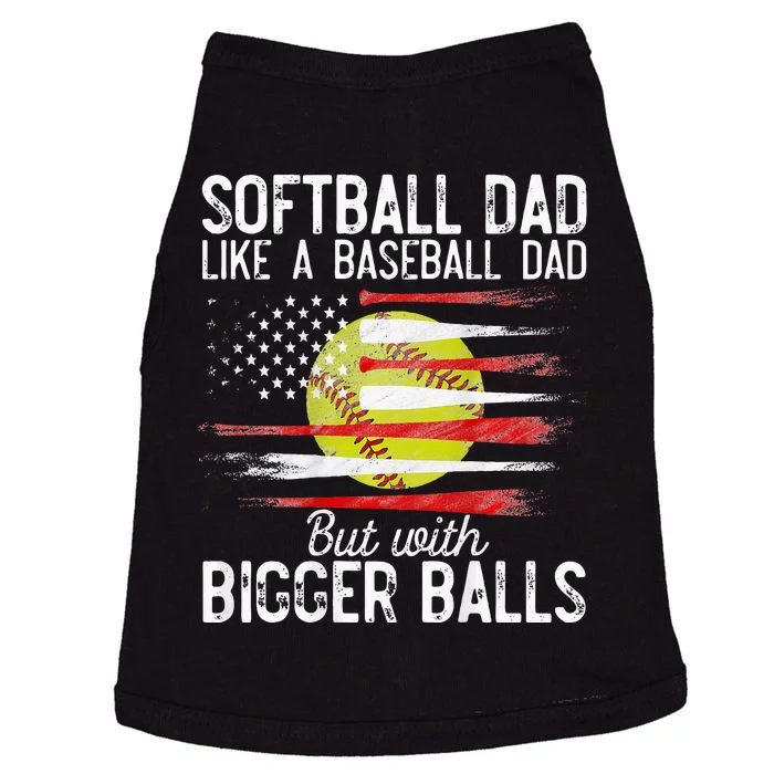 Softball Dad Like A Baseball Dad Definition Doggie Tank