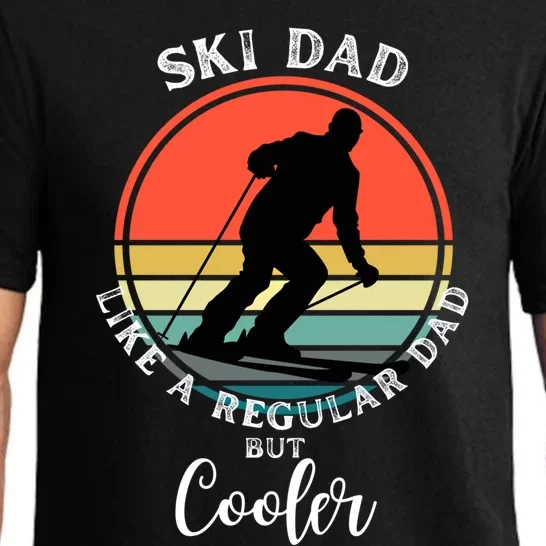 Ski Dad Like A Regular Dad But Cooler Funny Skiing Great Gift Pajama Set