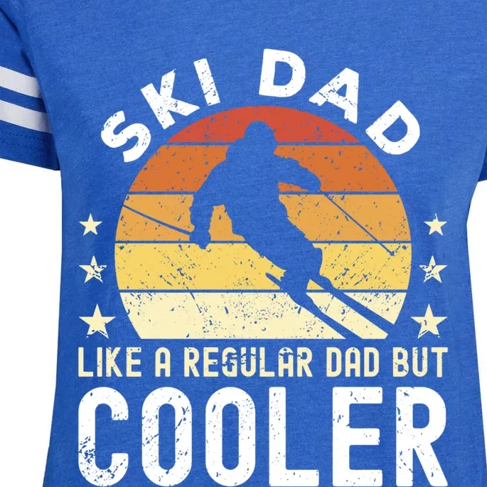 Ski Dad Like A Regular Dad But Cooler Skier Dad Meaningful Gift Enza Ladies Jersey Football T-Shirt