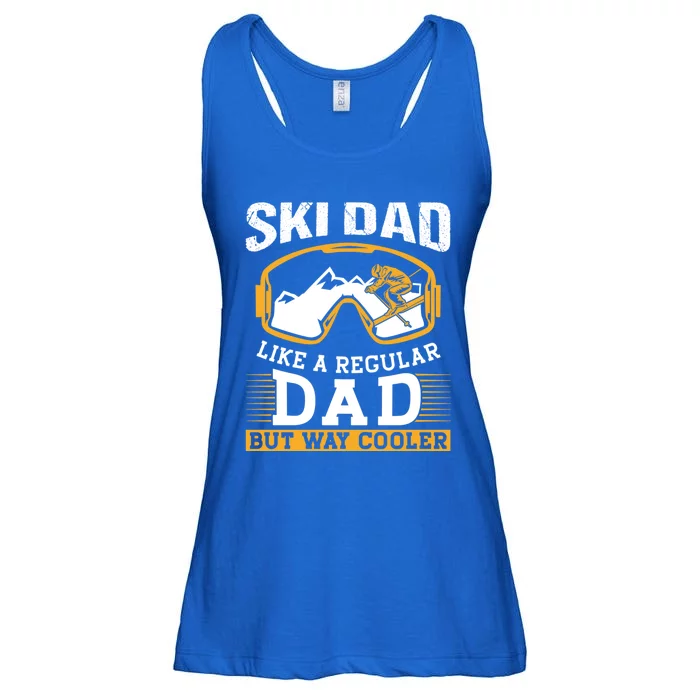 Ski Dad Like A Regular Dad But Way Cooler Skier Skiing Gift Ladies Essential Flowy Tank