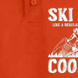 Ski Dad Like A Regular Dad But Way Cooler Skiing Skier Meaningful Gift Dry Zone Grid Performance Polo