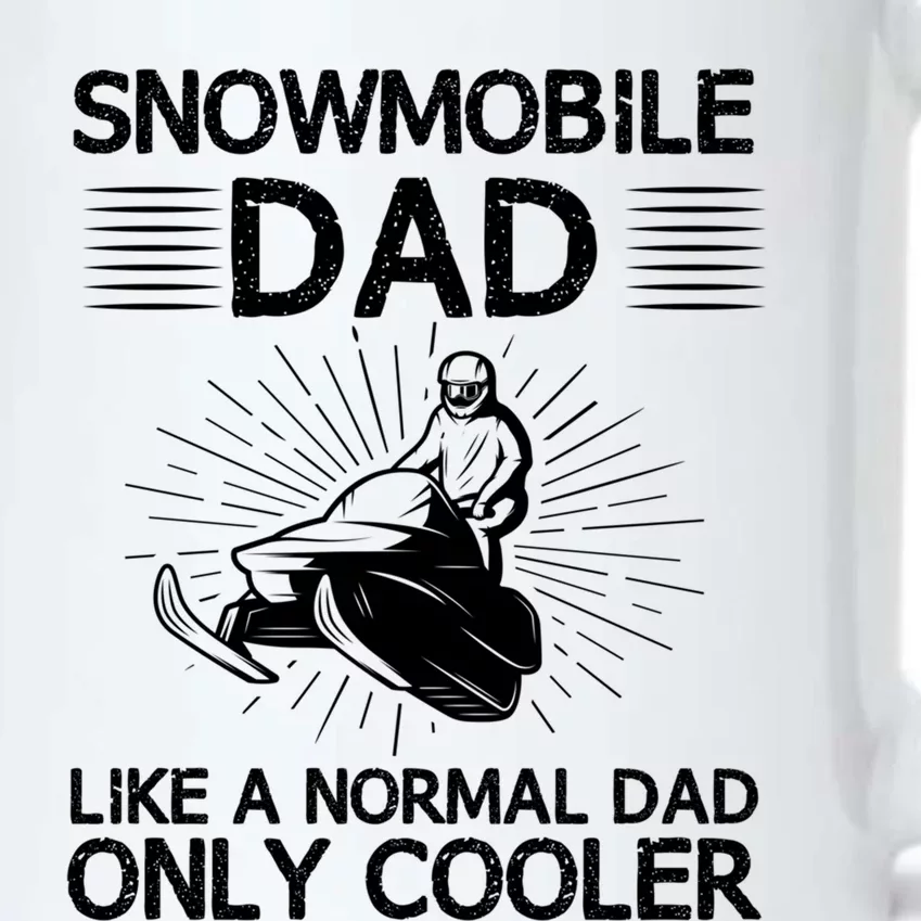 Snowmobile Dad Like A Normal Dad Only Cooler Snowmobiling Gift Black Color Changing Mug