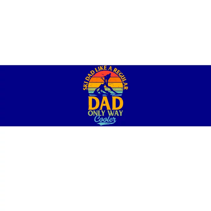 Ski Dad Like A Regular Dad Only Way Cooler Gift Daddy Skiing Gift Bumper Sticker