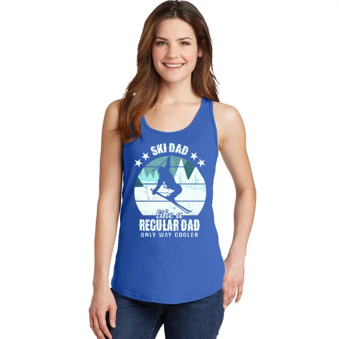 Ski Dad Like A Regular Dad Only Way Cooler Cool Gift Skiing Daddy Meaningful Gif Ladies Essential Tank