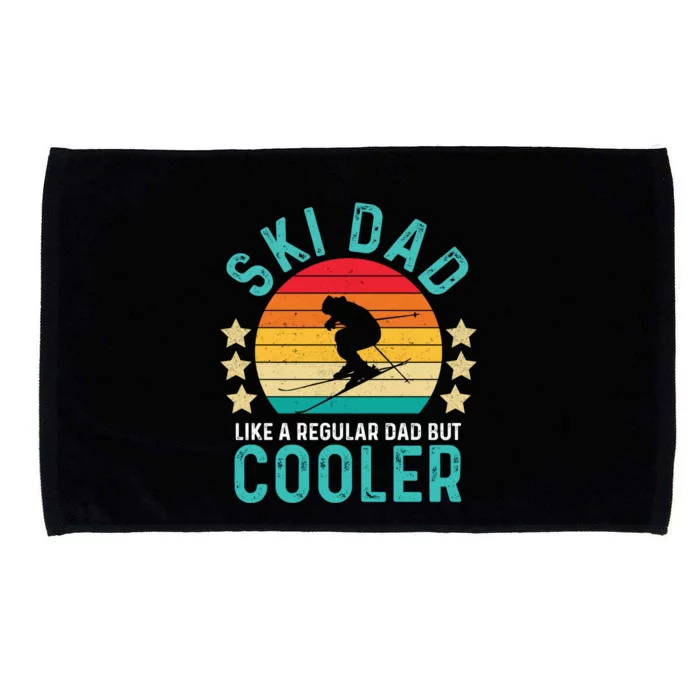 Ski Dad Like A Regular Dad But Cooler Gift Microfiber Hand Towel