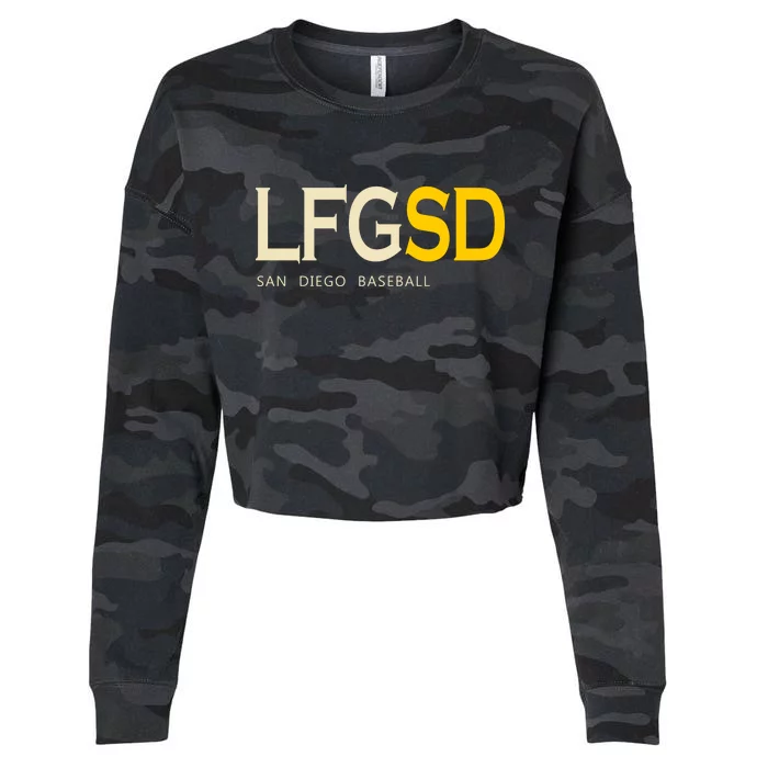 San Diego LFGSD Let's Go SD Baseball Trending Cropped Pullover Crew