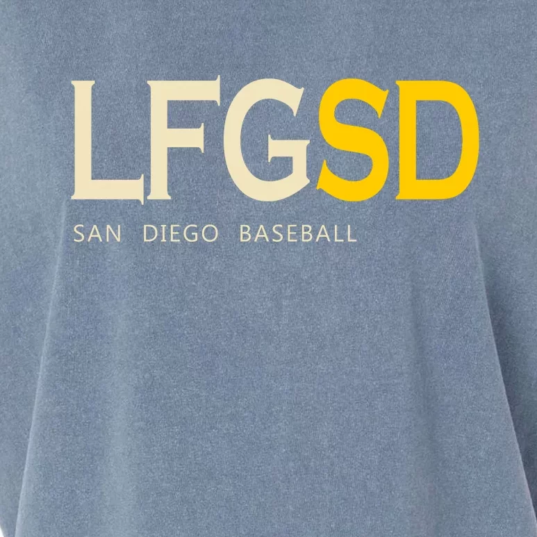 San Diego LFGSD Let's Go SD Baseball Trending Garment-Dyed Women's Muscle Tee