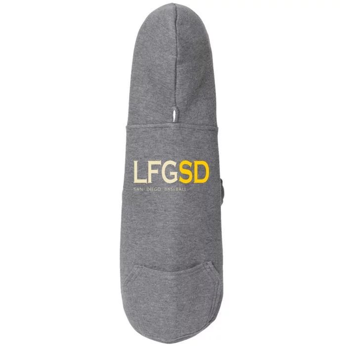 San Diego LFGSD Let's Go SD Baseball Trending Doggie 3-End Fleece Hoodie