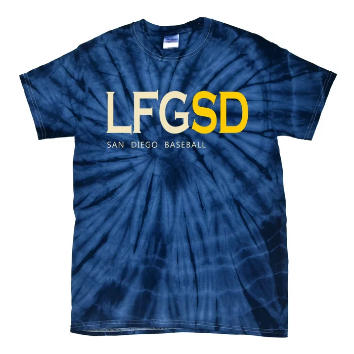 San Diego LFGSD Let's Go SD Baseball Trending Tie-Dye T-Shirt