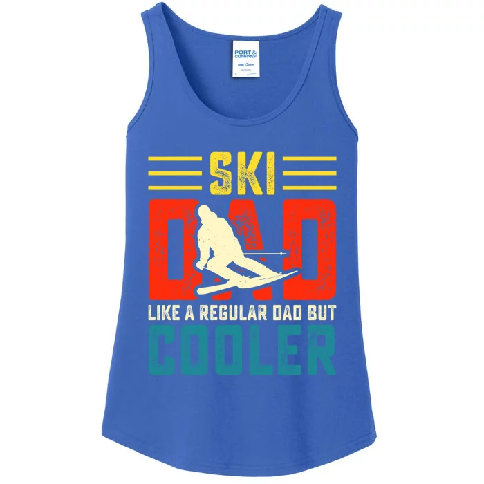 Ski Dad Like A Regular Dad But Cooler Funny Quote Gift Ladies Essential Tank