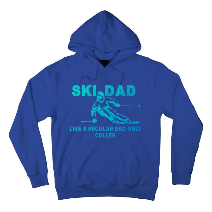 Ski Dad Like A Regular Dad Only Cooler Funny Skiing Gift Tall Hoodie