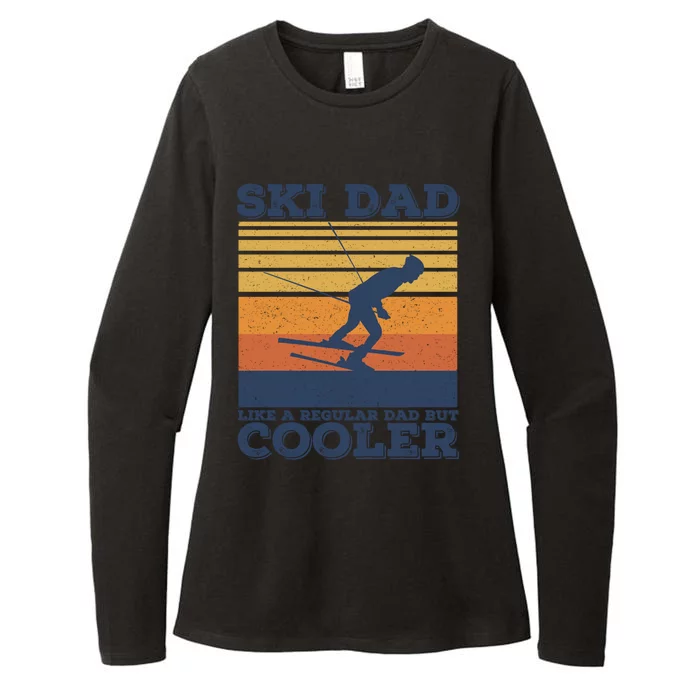 Ski Dad Like A Regular Dad But Cooler Vintage Skiing Gift Womens CVC Long Sleeve Shirt