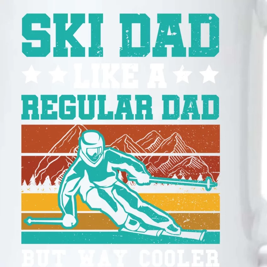 Ski Dad Like A Regular Dad But Way Cooler Skier Skiing Funny Gift Black Color Changing Mug