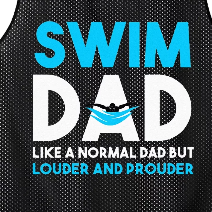 Swim Dad Like A Normal Dad But Cooler Swim Dad Definition Mesh Reversible Basketball Jersey Tank