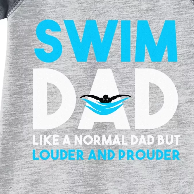 Swim Dad Like A Normal Dad But Cooler Swim Dad Definition Infant Baby Jersey Bodysuit