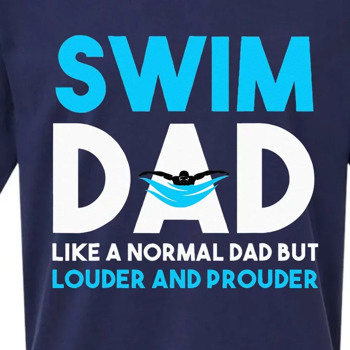 Swim Dad Like A Normal Dad But Cooler Swim Dad Definition Sueded Cloud Jersey T-Shirt