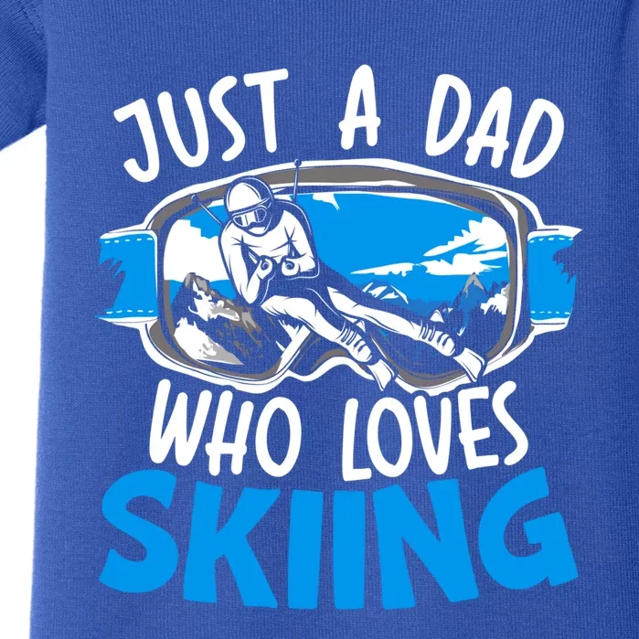 Ski Dad Loves Skiing Gift Baby Bodysuit