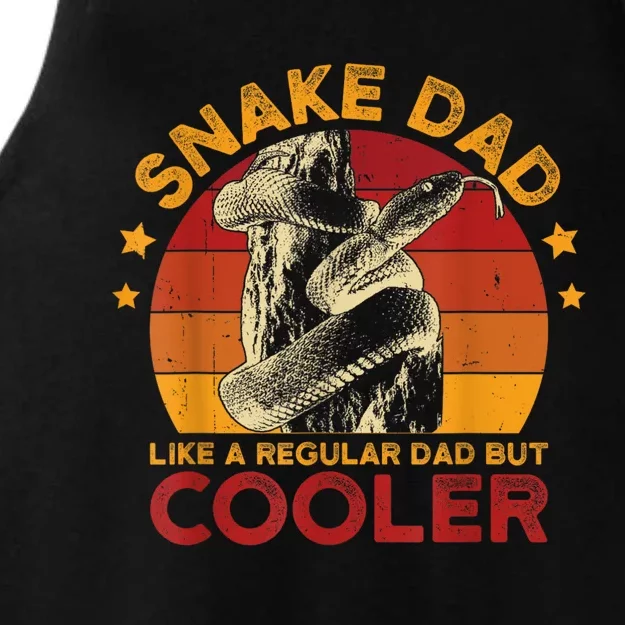 Snake Dad Like A Regular Father Men Vintage Serpent Ladies Tri-Blend Wicking Tank