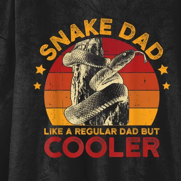 Snake Dad Like A Regular Father Men Vintage Serpent Hooded Wearable Blanket