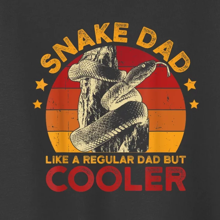 Snake Dad Like A Regular Father Men Vintage Serpent Toddler T-Shirt