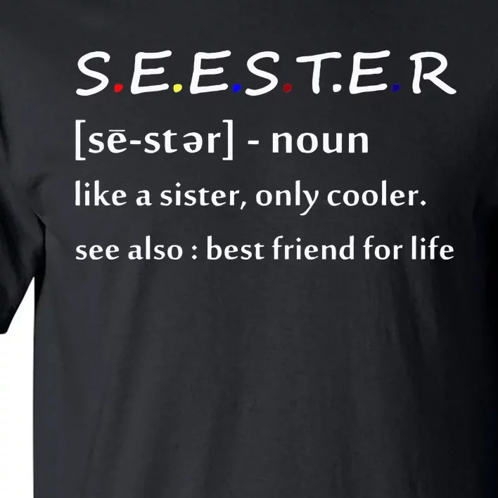 Seester Definition Like A Sister Only Cooler Tall T-Shirt