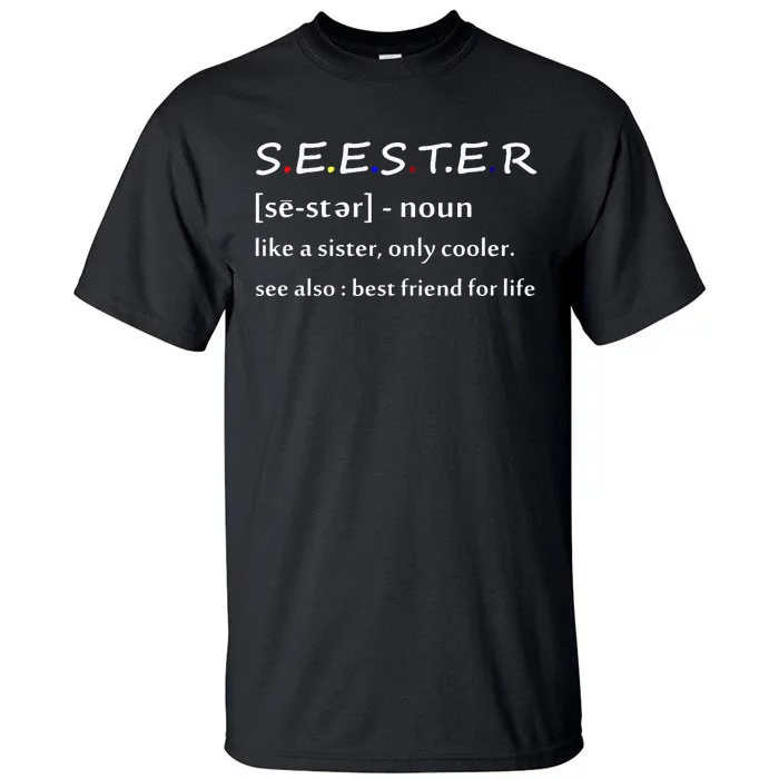 Seester Definition Like A Sister Only Cooler Tall T-Shirt