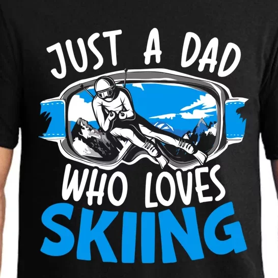 Ski Dad Loves Skiing Gift Pajama Set