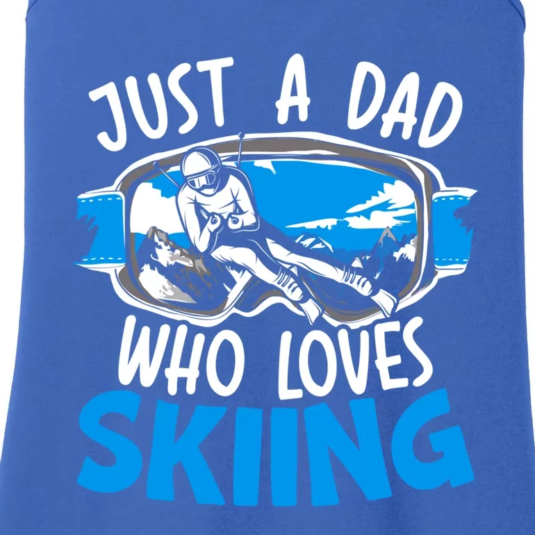 Ski Dad Loves Skiing Gift Ladies Essential Tank