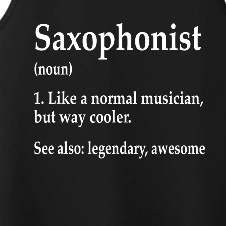 Saxophonist Definition Like A Normal Musician Saxophone Performance Tank