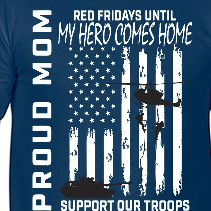 Son Daughter Mom Red Friday Military Support Troops Usa Flag Comfort Colors T-Shirt