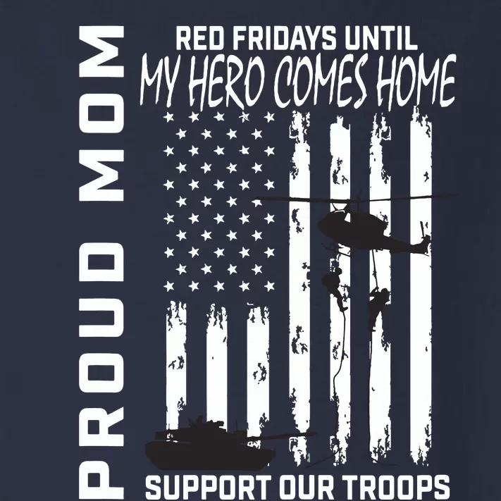 Son Daughter Mom Red Friday Military Support Troops Usa Flag Toddler Long Sleeve Shirt