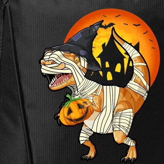 Scary Dinosaur Mummy Witch Pumpkin Halloween Costume Gift City Backpack