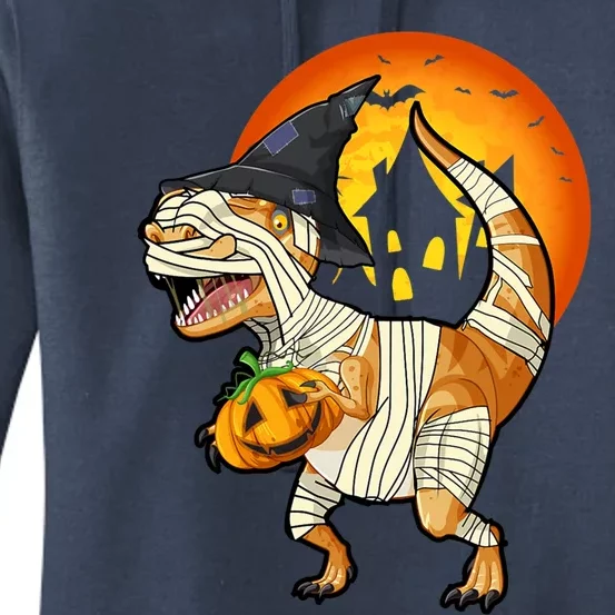 Scary Dinosaur Mummy Witch Pumpkin Halloween Costume Gift Women's Pullover Hoodie